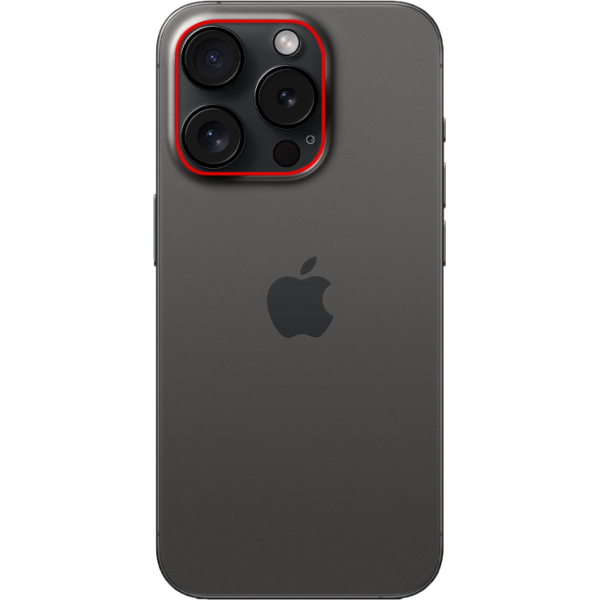 Mobilize Glass Screen Protector For Camera Apple Iphone 15 Pro/15 Pro Max - Afbeelding 2