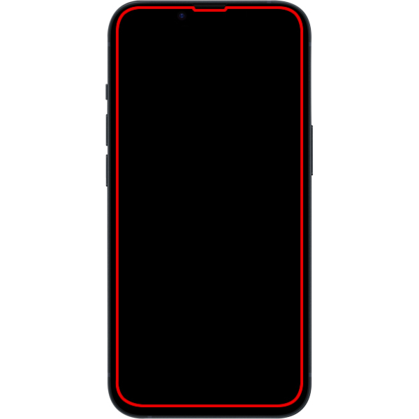 Mobilize Privacy Glass Screen Protector - Black Frame - For Apple Iphone 15 Pro - Afbeelding 2