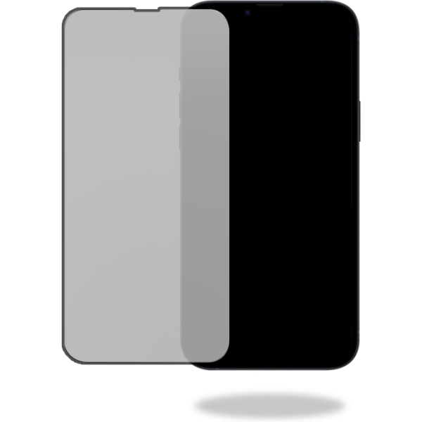 Mobilize Privacy Glass Screen Protector - Black Frame - For Apple Iphone 15 Pro Max
