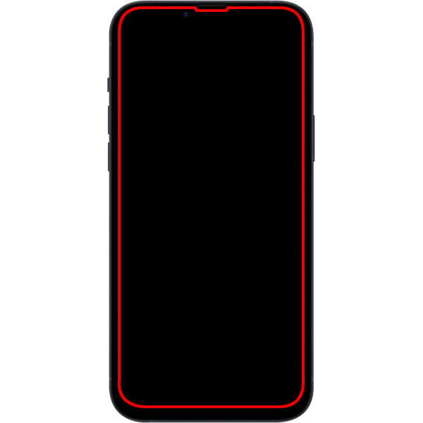 Mobilize Privacy Glass Screen Protector - Black Frame - For Apple Iphone 15 Pro Max - Afbeelding 2