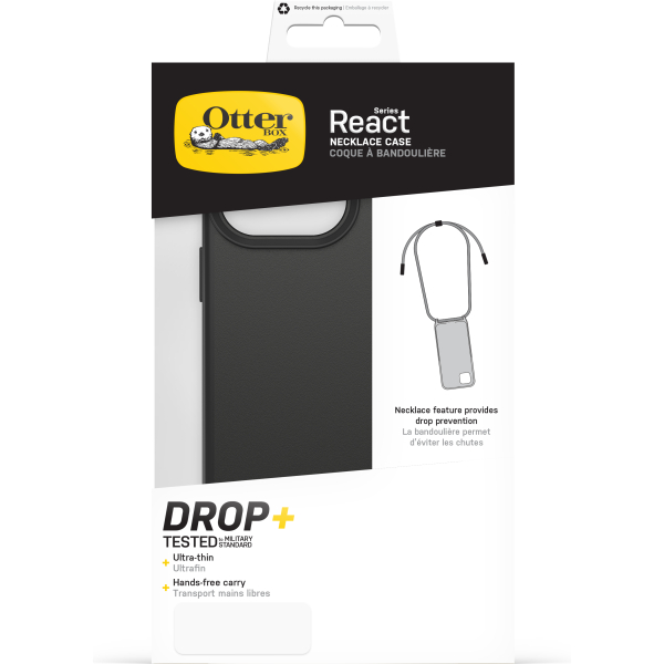 Otterbox React Series Necklace Magsafe Apple Iphone 15 Pro Max Black - Afbeelding 6
