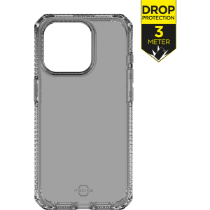 Itskins Level 2 Spectrumclear_R For Apple Iphone 15 Pro Smoke