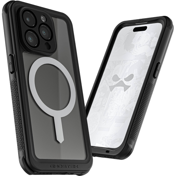 Ghostek Nautical Waterproof Magsafe Case + Belt Swivel Holster Apple Iphone 15 Pro Clear - Afbeelding 6