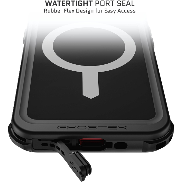 Ghostek Nautical Waterproof Magsafe Case + Belt Swivel Holster Apple Iphone 15 Black - Afbeelding 9