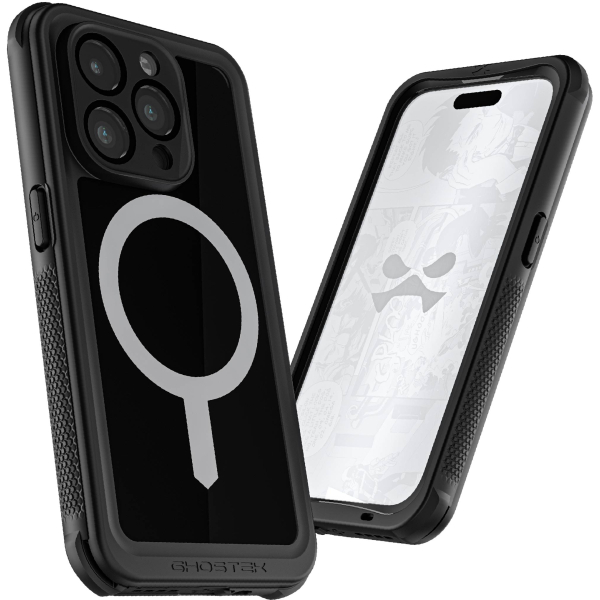 Ghostek Nautical Waterproof Magsafe Case + Belt Swivel Holster Apple Iphone 15 Pro Black - Afbeelding 6