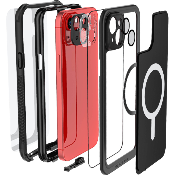 Ghostek Nautical Waterproof Magsafe Case + Belt Swivel Holster Apple Iphone 15 Plus Black - Afbeelding 8