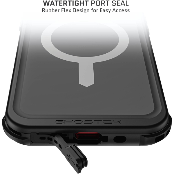 Ghostek Nautical Waterproof Magsafe Case + Belt Swivel Holster Apple Iphone 15 Plus Black - Afbeelding 9