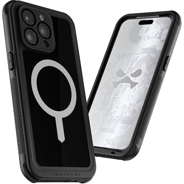 Ghostek Nautical Waterproof Magsafe Case + Belt Swivel Holster Apple Iphone 15 Pro Max Black - Afbeelding 6