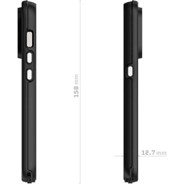 Ghostek Nautical Slim Waterproof Magsafe Case Apple Iphone 15 Pro Black - Afbeelding 3