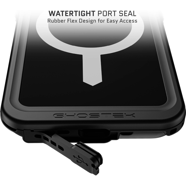Ghostek Nautical Slim Waterproof Magsafe Case Apple Iphone 15 Pro Black - Afbeelding 8
