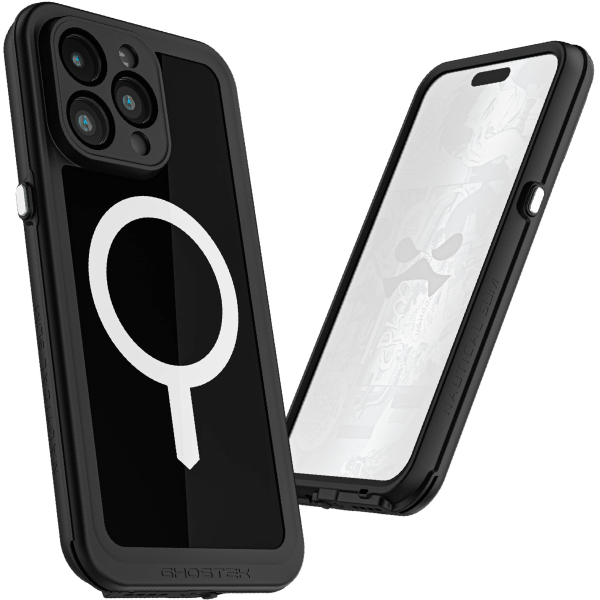 Ghostek Nautical Slim Waterproof Magsafe Case Apple Iphone 15 Pro Max Black - Afbeelding 5