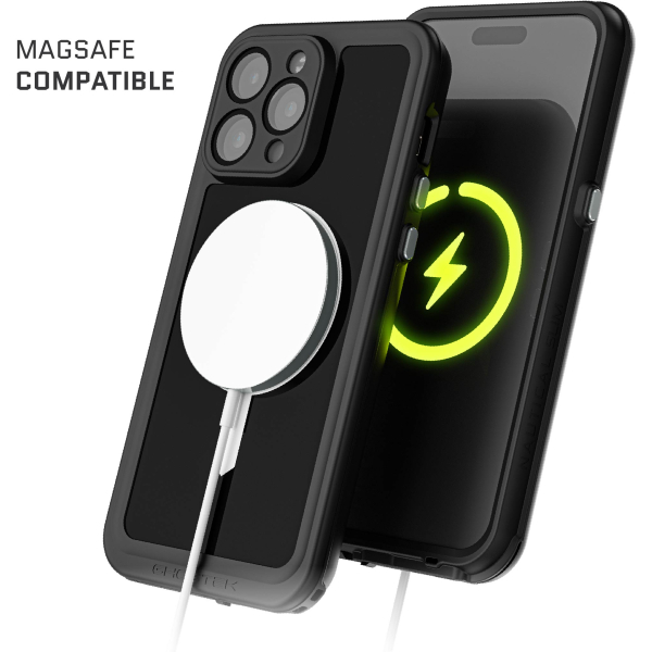 Ghostek Nautical Slim Waterproof Magsafe Case Apple Iphone 15 Pro Max Black - Afbeelding 9