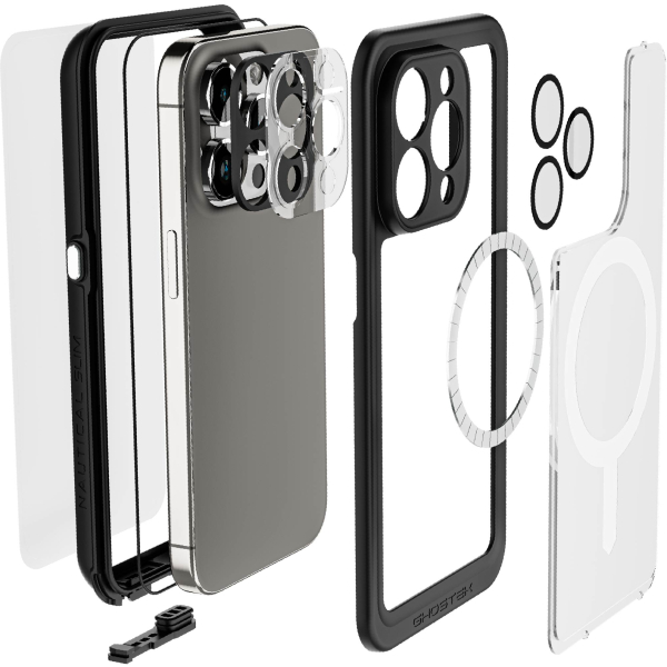 Ghostek Nautical Slim Waterproof Magsafe Case Apple Iphone 15 Pro Clear - Afbeelding 7