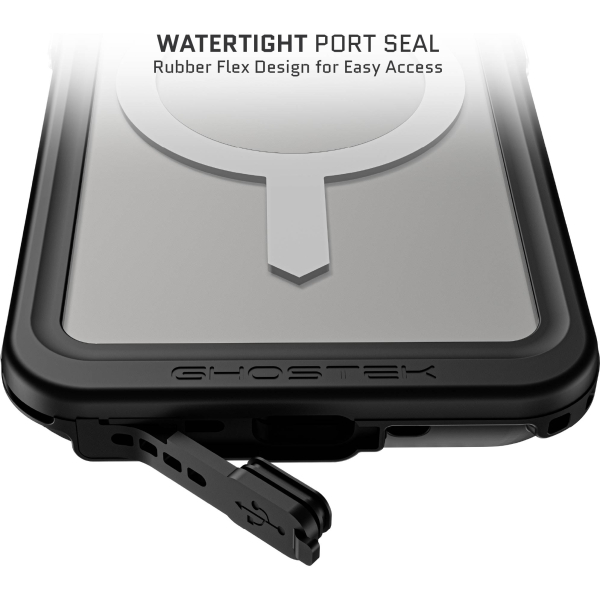 Ghostek Nautical Slim Waterproof Magsafe Case Apple Iphone 15 Pro Clear - Afbeelding 8
