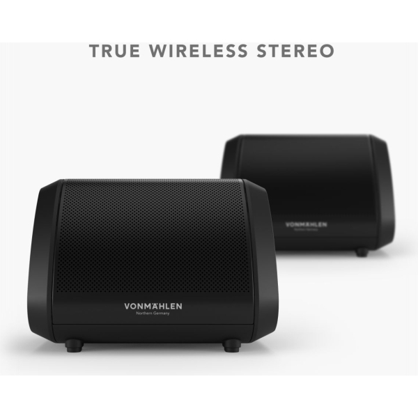 Vonmählen Air Beats Mini Portable Bluetooth Speaker Black - Afbeelding 4