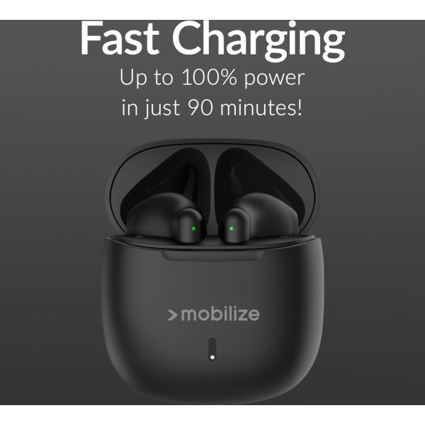 Mobilize Tws Earbuds Black - Afbeelding 3
