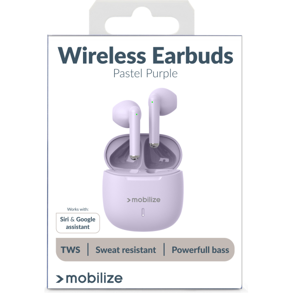 Mobilize Tws Earbuds Pastel Purple - Afbeelding 9