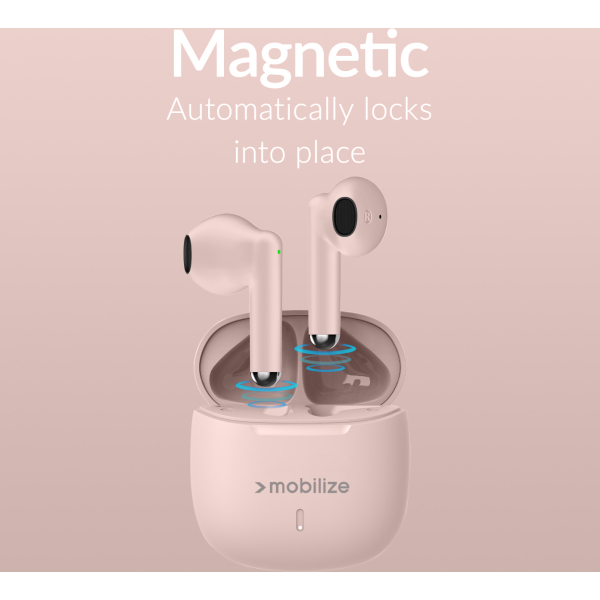 Mobilize Tws Earbuds Pastel Pink - Afbeelding 4
