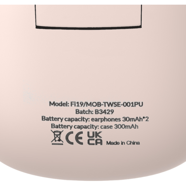 Mobilize Tws Earbuds Pastel Pink - Afbeelding 8
