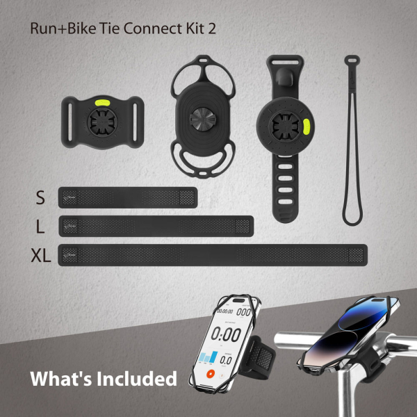 Bone Run+Bike Tie Connect Kit 2 Black - Afbeelding 12