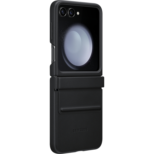 Samsung Ef-Vf731Pbegww Samsung Flap Vegan Leather Case Galaxy Z Flip5 Black - Afbeelding 3