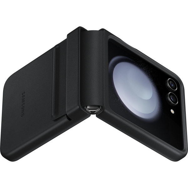Samsung Ef-Vf731Pbegww Samsung Flap Vegan Leather Case Galaxy Z Flip5 Black - Afbeelding 4