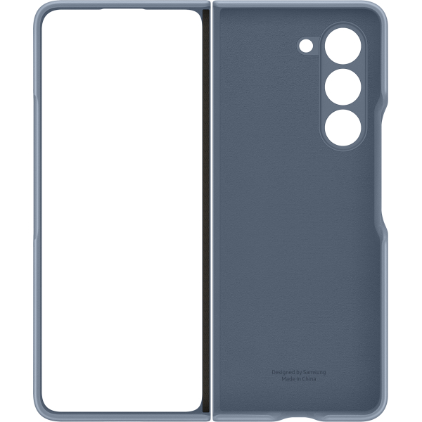 Samsung Ef-Vf946Plegww Samsung Vegan Leather Case Galaxy Z Fold5 Icy Blue - Afbeelding 5