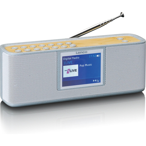 Lenco Pdr-046Gy Lenco Portable Eco Dab+ Bluetooth Radio Grey - Afbeelding 3