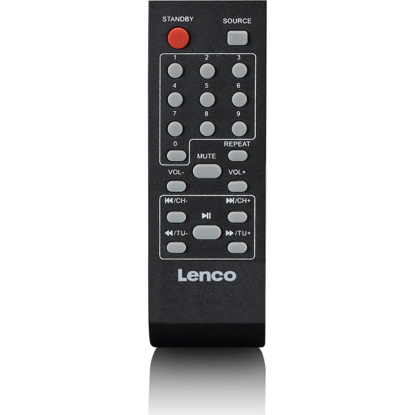 Lenco Pa-220Bk Lenco Bluetooth Party Speaker + Remote + 2 Microphones Black - Afbeelding 7