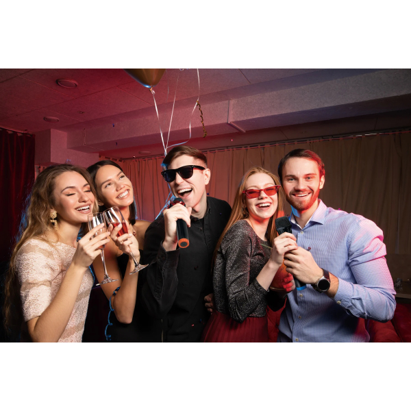 Lenco Pa-220Bk Lenco Bluetooth Party Speaker + Remote + 2 Microphones Black - Afbeelding 9