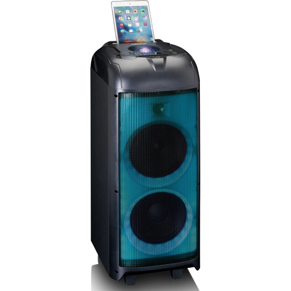 Lenco Pa-260Bk Lenco Bluetooth Party Speaker + Remote + 2 Microphones Black - Afbeelding 4