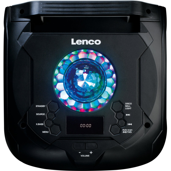 Lenco Pa-260Bk Lenco Bluetooth Party Speaker + Remote + 2 Microphones Black - Afbeelding 6