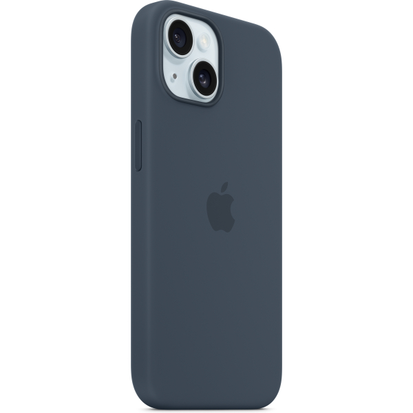 Apple Mt0N3Zm/A Apple Silicone Case With Magsafe Iphone 15 Storm Blue - Afbeelding 2