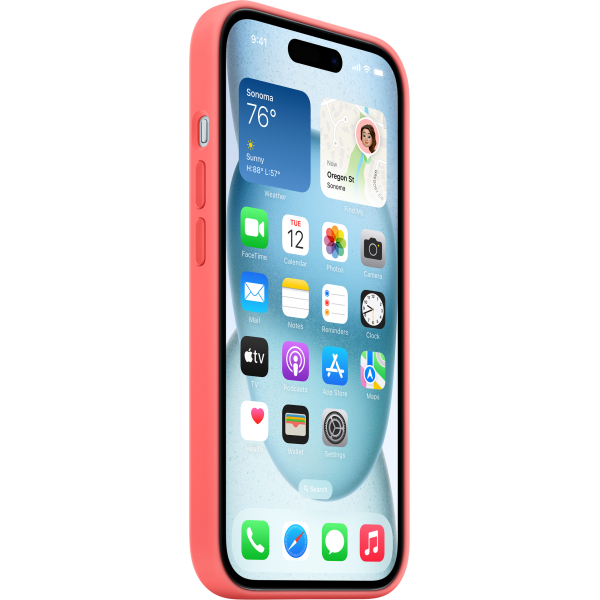 Apple Mt163Zm/A Apple Silicone Case With Magsafe Iphone 15 Plus Guave - Afbeelding 3
