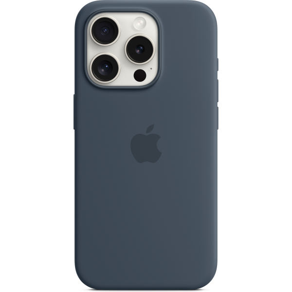 Apple Mt1D3Zm/A Apple Silicone Case With Magsafe Iphone 15 Pro Storm Blue