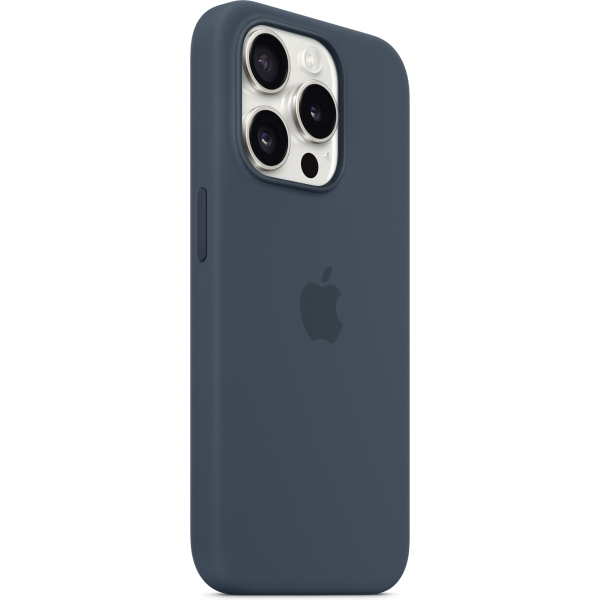 Apple Mt1D3Zm/A Apple Silicone Case With Magsafe Iphone 15 Pro Storm Blue - Afbeelding 2