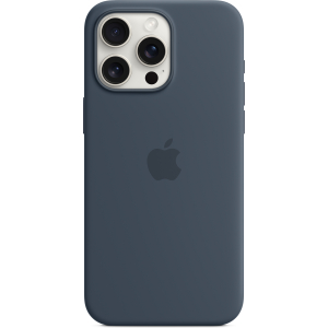 Apple Mt1P3Zm/A Apple Silicone Case With Magsafe Iphone 15 Pro Max Storm Blue
