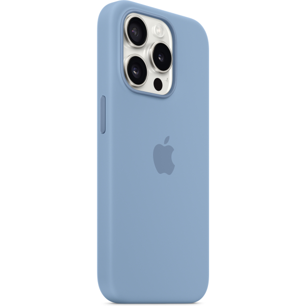 Apple Mt1Y3Zm/A Apple Silicone Case With Magsafe Iphone 15 Pro Max Winter Blue - Afbeelding 2