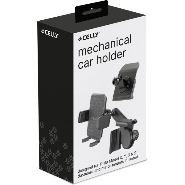 Celly Car Holder For Tesla Monitor And Dashboard Black - Afbeelding 4