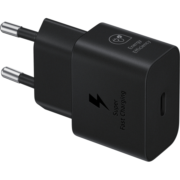 Samsung Ep-T2510Xbegeu Samsung Usb-C Pd Wall Charger 25W + Usb-C Cable Black Bulk - Afbeelding 2