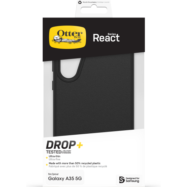 Otterbox React Series Samsung Galaxy A35 5G Black - Afbeelding 5