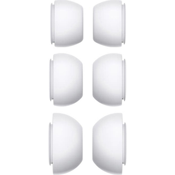 Xccess Silicon Replacement Ear Tips For Airpod Pro 1/2 Size S/M/L (3 Pair) White