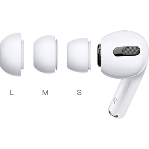 Xccess Silicon Replacement Ear Tips For Airpod Pro 1/2 Size S/M/L (3 Pair) White - Afbeelding 3