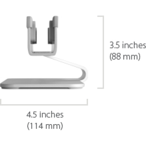 Rain Design Mtower Vertical Laptop Stand Silver - Afbeelding 5