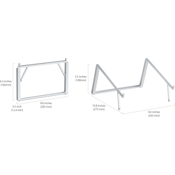 Rain Design Mbar Pro+ Foldable Laptop Stand Silver - Afbeelding 9