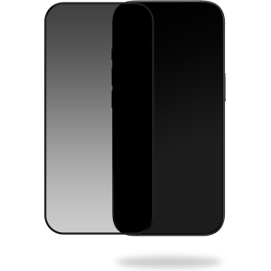 Mobilize Privacy Glass Screen Protector - Black Frame - For Apple Iphone 16 Pro
