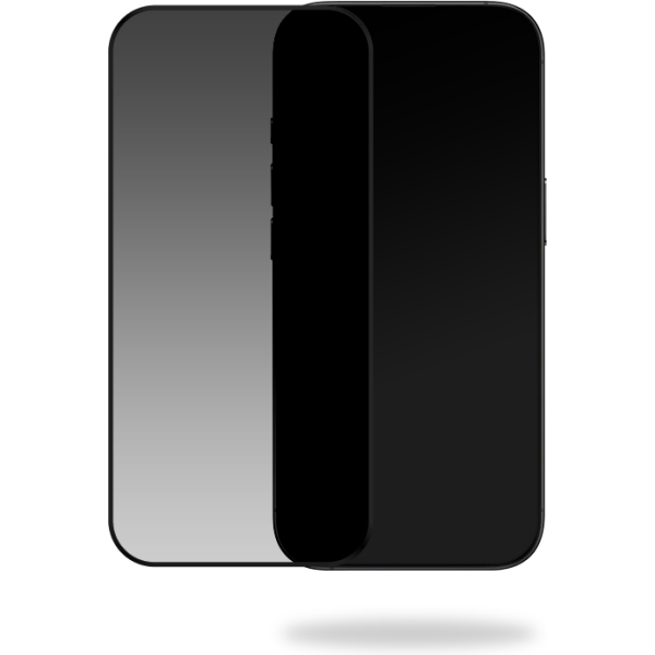 Mobilize Privacy Glass Screen Protector - Black Frame - For Apple Iphone 16 Pro