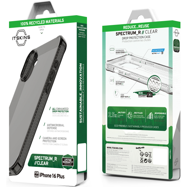 Itskins Level 2 Spectrumclear_R For Apple Iphone 16 Plus Smoke - Afbeelding 8