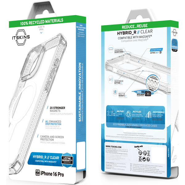 Itskins Level 2 Hybridmagclear_R For Apple Iphone 16 Pro Transparent - Afbeelding 8