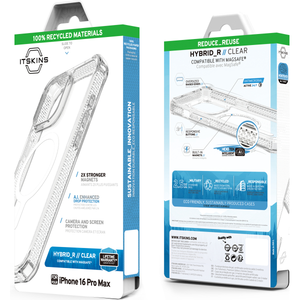 Itskins Level 2 Hybridmagclear_R For Apple Iphone 16 Pro Max Transparent - Afbeelding 7